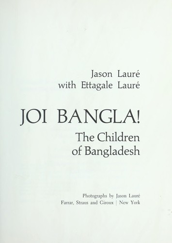 Joi Bangla! : the children of Bangladesh